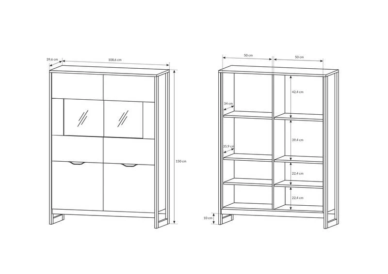 Armoire Vitrine ARDEN B LED 7 Armoire Vitrine ARDEN B LED – Image 7