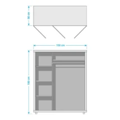 Armoire à Vêtements Bastian -Pas Cher Vidaxl Magasin 1000051675 180706 08074014 GALLERYIMAGES P000000001000051675