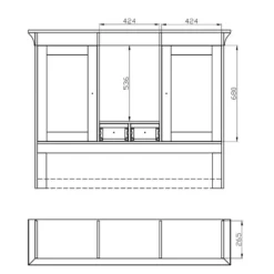 Vaisselier Bergen I -Pas Cher Vidaxl Magasin 1000104291 211122 08320400852 SKETCH DETAILS P000000001000104291 sketch