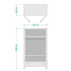 Armoire Goa -Pas Cher Vidaxl Magasin 1000117575 210622 14322400013 SKETCH DETAILS P000000001000117575 sketch