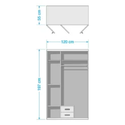 Armoire Hasselager -Pas Cher Vidaxl Magasin 1000180074 190813 15365400127 SKETCH DETAILS P000000001000180074 sketch