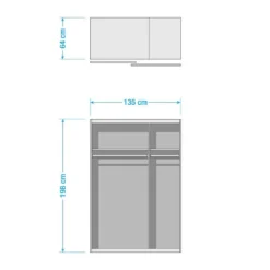 Armoire à Portes Coulissantes Dublin -Pas Cher Vidaxl Magasin 1000194655 191202 11504900010 SKETCH DETAILS P000000001000194655 sketch