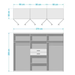Armoire Diver -Pas Cher Vidaxl Magasin 1000194667 191202 11505000020 SKETCH DETAILS P000000001000194667 sketch