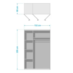 Armoire Landvetter -Pas Cher Vidaxl Magasin 1000195501 191205 16500800006 SKETCH DETAILS P000000001000195501 sketch