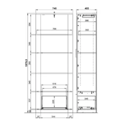 Armoire D’entrée Castera -Pas Cher Vidaxl Magasin 1000222750 200826 06303600034 SKETCH DETAILS P000000001000222750 sketch