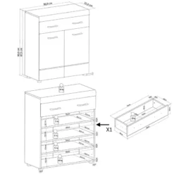Meuble D’entrée Liffre -Pas Cher Vidaxl Magasin 1000237336 201230 13113800011 SKETCH DETAILS P000000001000237336 sketch