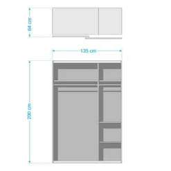 Armoire à Portes Coulissantes Altona I -Pas Cher Vidaxl Magasin 1000243358 210217 15221600026 SKETCH DETAILS P000000001000243358 sketch