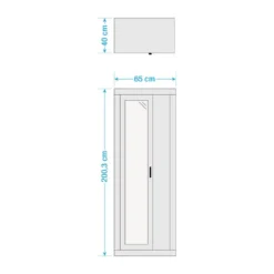 Armoire Buzan -Pas Cher Vidaxl Magasin 1000250957 210827 17032500001 SKETCH DETAILS P000000001000250957 sketch