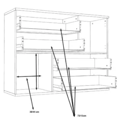 Commode Leisi -Pas Cher Vidaxl Magasin 1000264575 210505 14340600079 SKETCH DETAILS P000000001000264575 sketch