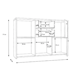 Buffet Rison IV 32 Buffet Rison IV -Pas Cher Vidaxl Magasin 1000272374 210819 07024700110 SKETCH DETAILS P000000001000272374 sketch