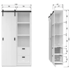 Armoire D’entrée Kabila -Pas Cher Vidaxl Magasin 1000304178 211029 12341600699 SKETCH DETAILS P000000001000304178 sketch