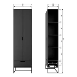 Armoire D’entrée Cobar 15 Armoire D’entrée Cobar -Pas Cher Vidaxl Magasin 1000304181 211029 12341600724 SKETCH DETAILS P000000001000304181 sketch