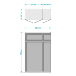 Armoire SKØP XVI -Pas Cher Vidaxl Magasin 1000309547 211201 15090300612 SKETCH DETAILS P000000001000309547 sketch