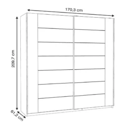 Armoire à Portes Coulissantes Rubik -Pas Cher Vidaxl Magasin 1000328749 220204 153114000500 SKETCH DETAILS P000000001000328749 sketch