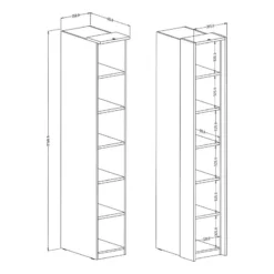 Étagère Optima -Pas Cher Vidaxl Magasin 1000337676 220309 500 SKETCH DETAILS P000000001000337676 sketch