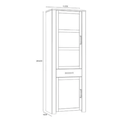 Vitrine Vassia -Pas Cher Vidaxl Magasin 1000344675 220414 500 SKETCH DETAILS P000000001000344675 sketch