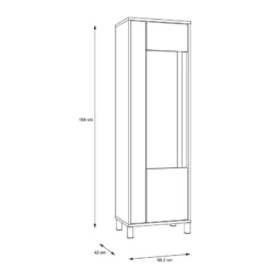 Vitrine Vallegrande 12 Vitrine Vallegrande -Pas Cher Vidaxl Magasin 1000356707 220603 500 SKETCH DETAILS P000000001000356707 sketch