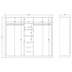 Armoire Letten -Pas Cher Vidaxl Magasin 1000360490 220819 500 SKETCH DETAILS P000000001000360490 sketch