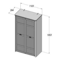 Armoire Lanot -Pas Cher Vidaxl Magasin 1000361651 220826 500 SKETCH DETAILS P000000001000361651 sketch