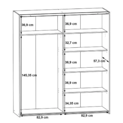 Armoire à Portes Coulissantes Blackrock -Pas Cher Vidaxl Magasin 1000363076 220819 501 SKETCH DETAILS P000000001000363076 sketch