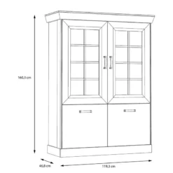 Vitrine Boolamore I -Pas Cher Vidaxl Magasin 1000364897 220722 500 SKETCH DETAILS P000000001000364897 sketch