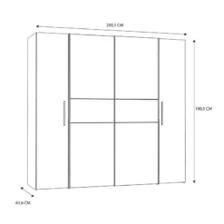 Armoire Claris -Pas Cher Vidaxl Magasin 1000365753 220901 500 SKETCH DETAILS P000000001000365753 sketch