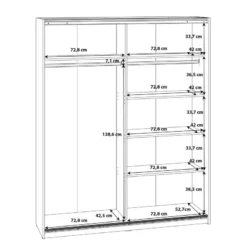 Armoire à Portes Coulissantes Stykes III 17 Armoire à Portes Coulissantes Stykes III -Pas Cher Vidaxl Magasin 1000366227 220913 501 SKETCH DETAILS P000000001000366227 sketch