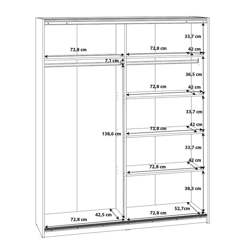 Armoire à Portes Coulissantes Stykes III 9 Armoire à Portes Coulissantes Stykes III – Image 9