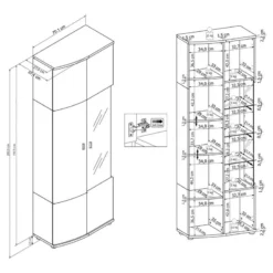 Vitrine Intento I -Pas Cher Vidaxl Magasin 1000367139 220930 500 SKETCH DETAILS P000000001000367139 sketch