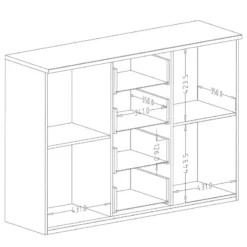 Buffet Kalbarri -Pas Cher Vidaxl Magasin 1000367265 221005 501 SKETCH DETAILS P000000001000367265 sketch