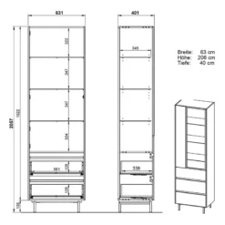 Vitrine Cantoria -Pas Cher Vidaxl Magasin 1000382674 230503 500 SKETCH DETAILS P000000001000382674 sketch