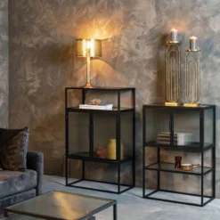 Vitrine 2 Portes Métal Et Verre Trempé -Pas Cher Vidaxl Magasin 12a0ce6e31c74c52a4c251e9191c5799