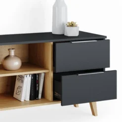 Commode Neptune Anthracite/sonoma Grande -Pas Cher Vidaxl Magasin 27c3479af8ad4efea6dc823c1c612146