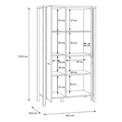 Vitrine Effet Chêne Piètement Métal Mat -Pas Cher Vidaxl Magasin 3113fd66d1d944d28853ec378a2039af
