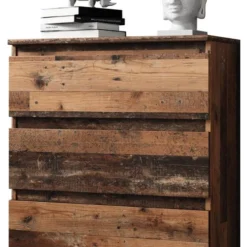 FURNIX Commode Avec 3 Tiroirs