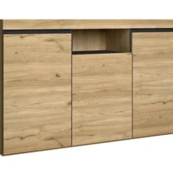 Buffet NATURALE Couleur 'Chêne/Noir'