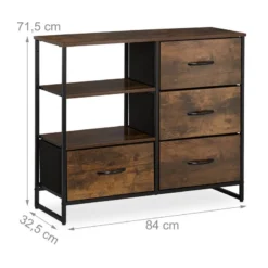 Commode Avec Tiroirs Et étagères -Pas Cher Vidaxl Magasin 641c6ed262f84ce18e990f4ad61d9655