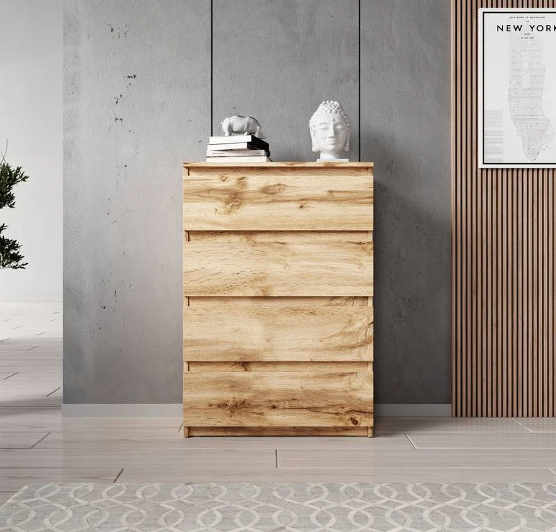 FURNIX Commode Arenal Avec 4 Tiroirs 4 FURNIX Commode Arenal Avec 4 Tiroirs – Image 4