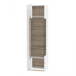 Meuble Vitrine Blanc Décor Bois Clair 8 Meuble Vitrine Blanc Décor Bois Clair -Pas Cher Vidaxl Magasin 78cbe06a0a3141a9be2a5f5fc4a13af7