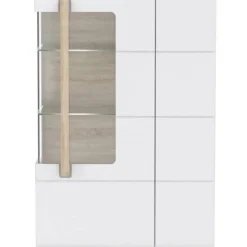 Vitrine 2 Portes Blanc Laqué - ALEXIANE