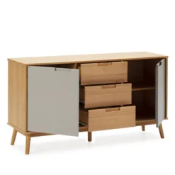 Buffet Bruce 3 Tiroirs Et 2 Portes -Pas Cher Vidaxl Magasin 90d66bd2a2e24fa798cfce7e58ed7921