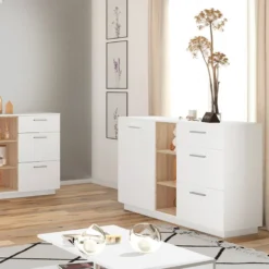 Commode Beatrice Anthracite/sonoma -Pas Cher Vidaxl Magasin 93215cfabf6f4fcc856c93c1974a2233