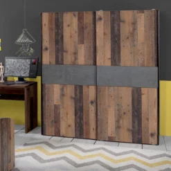 Armoire Effet Bois Vintage Béton Gris -Pas Cher Vidaxl Magasin a65e344cb02a419a9bd0c23b47b1d137