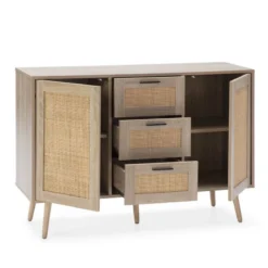 Buffet Dalia 3 Tiroirs Et 2 Portes Chêne -Pas Cher Vidaxl Magasin ae3d22effbfd4bdbb14b4a8debf579e8