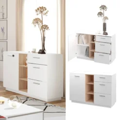 Commode Beatrice Anthracite/sonoma -Pas Cher Vidaxl Magasin b25097050bc1435caab25af11d373eb6