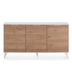 Buffet 3 Portes Koln Blanc Et Bois 9 Buffet 3 Portes Koln Blanc Et Bois -Pas Cher Vidaxl Magasin b6bd2cc2a70c42ed8621793059c32b78