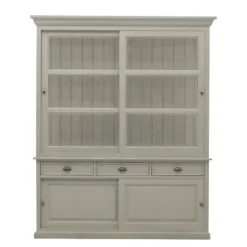 Buffet Sollerön II -Pas Cher Vidaxl Magasin buffet solleroen pinie massiv granit messing 3416025