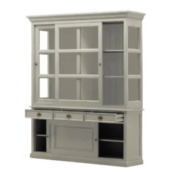 Buffet Sollerön II -Pas Cher Vidaxl Magasin buffet solleroen pinie massiv granit messing 3416029