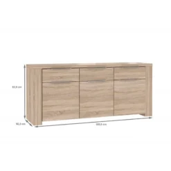 Bahut 3 Portes Aspect Chêne Clair 7 Bahut 3 Portes Aspect Chêne Clair -Pas Cher Vidaxl Magasin c40b2688a79844c29f501ba39387b0c1