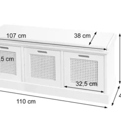 Banc HWC-J49 Boites De Rangement -Pas Cher Vidaxl Magasin cb32d3875fba49d297f5272ee1567a40